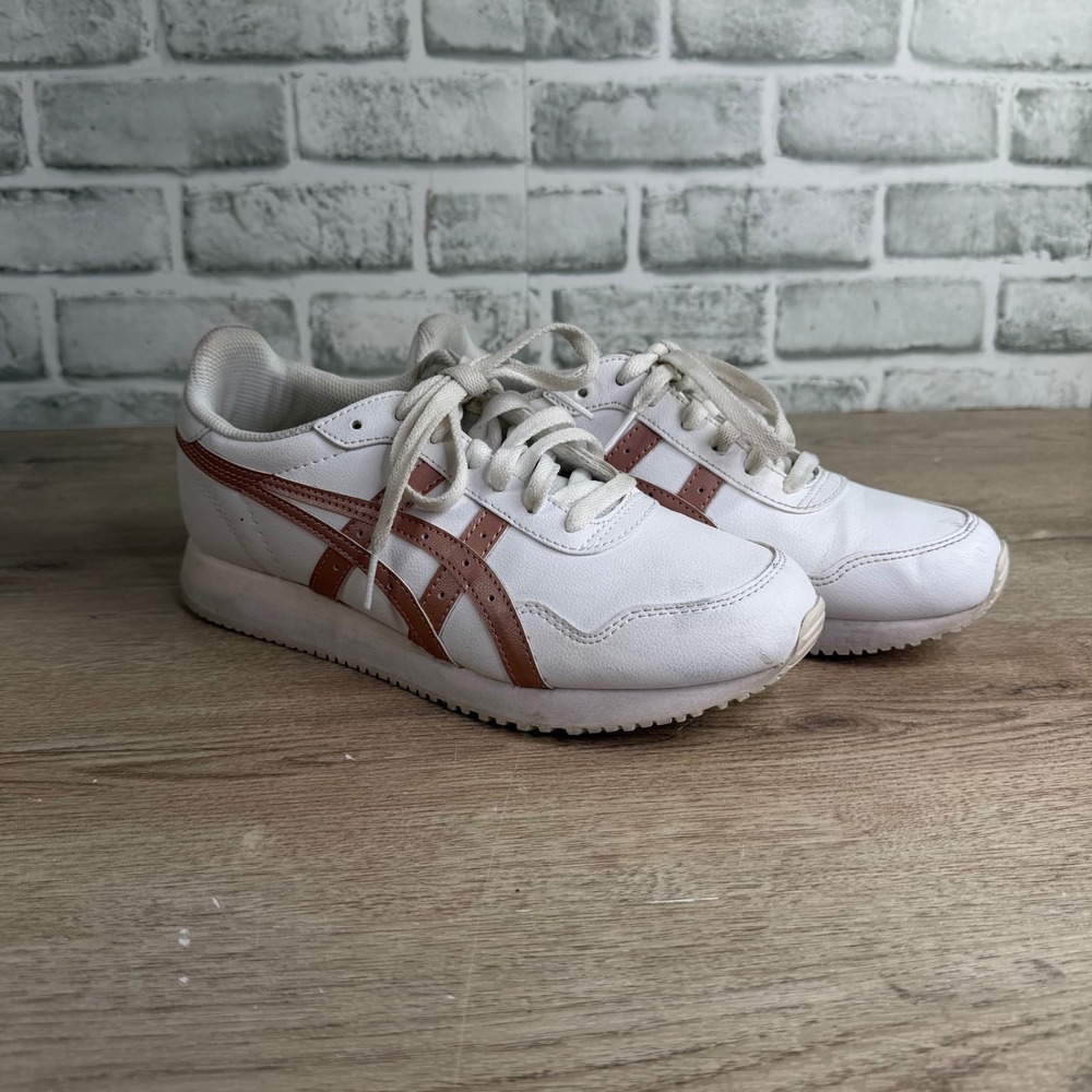 Asics Tiger Runner White Rose Gold Sneakers Size 8